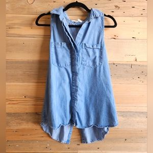 Cloth & Stone Denim Oversized Tank - size M